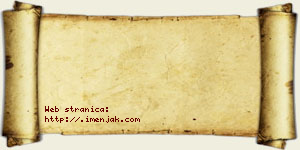 Javor Bzenić vizit kartica